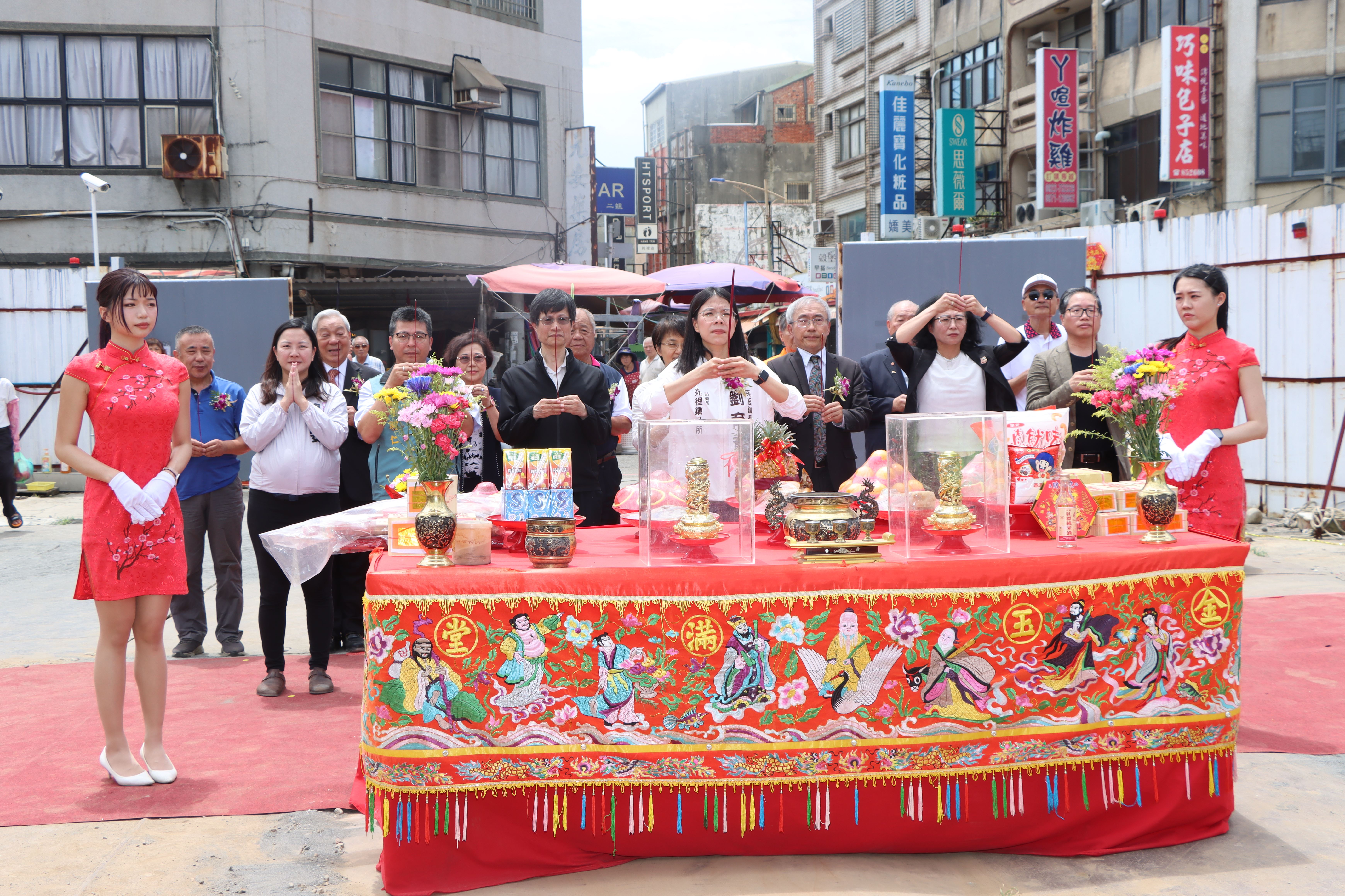 百年市場浴火重生 苑裡市場重建動土 歷史建築同步修復 上樑暨動土典禮