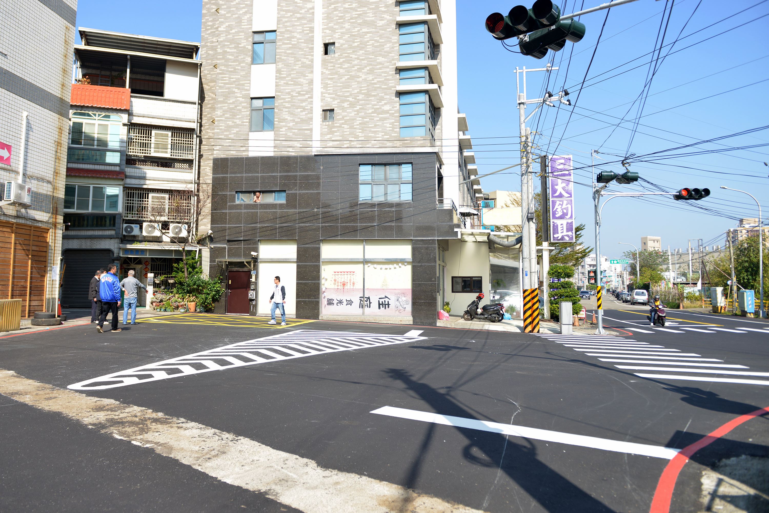 頭份市建國路與文化街32巷路口交通改善工程完工