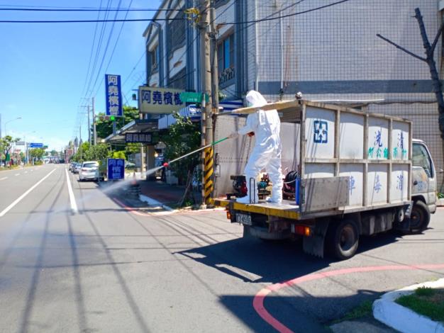 苗栗縣政府全球資訊網 中文網 苗栗縣消毒防疫大隊6月3日針對確診個案活動軌跡實施防疫消毒