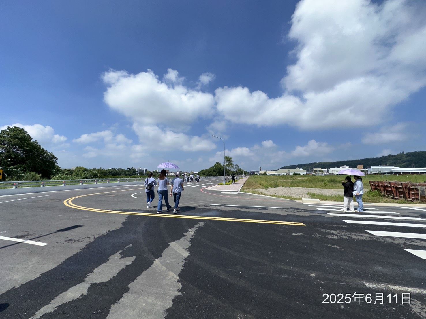 苗栗市公館鄉水鶴自辦市地重劃區重劃工程已竣工並於114年6月11日邀集相關單位辦理驗收。