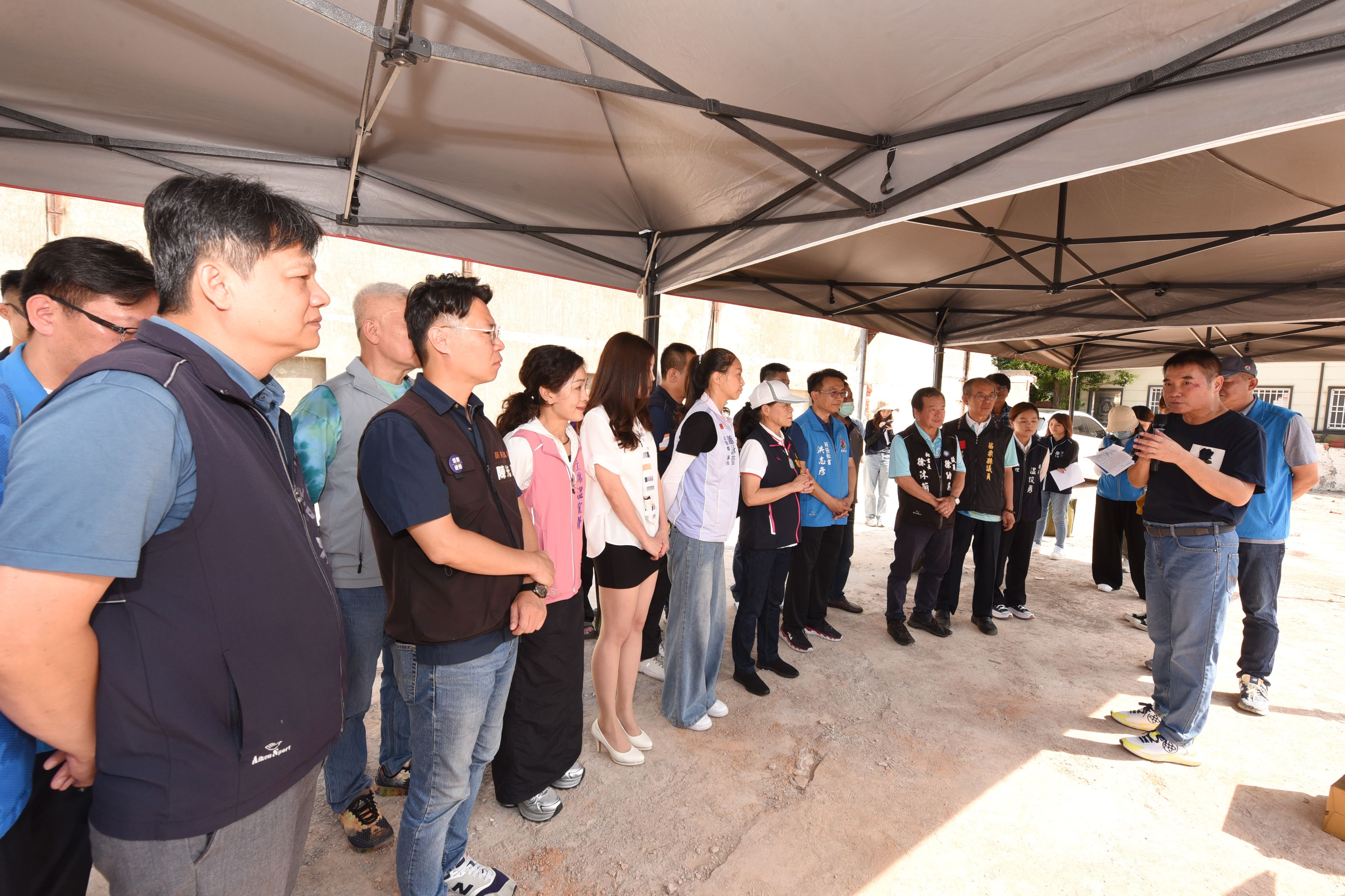 視察頭份市土牛溪防汛道路工程　完工後可疏解交流道及周邊車流