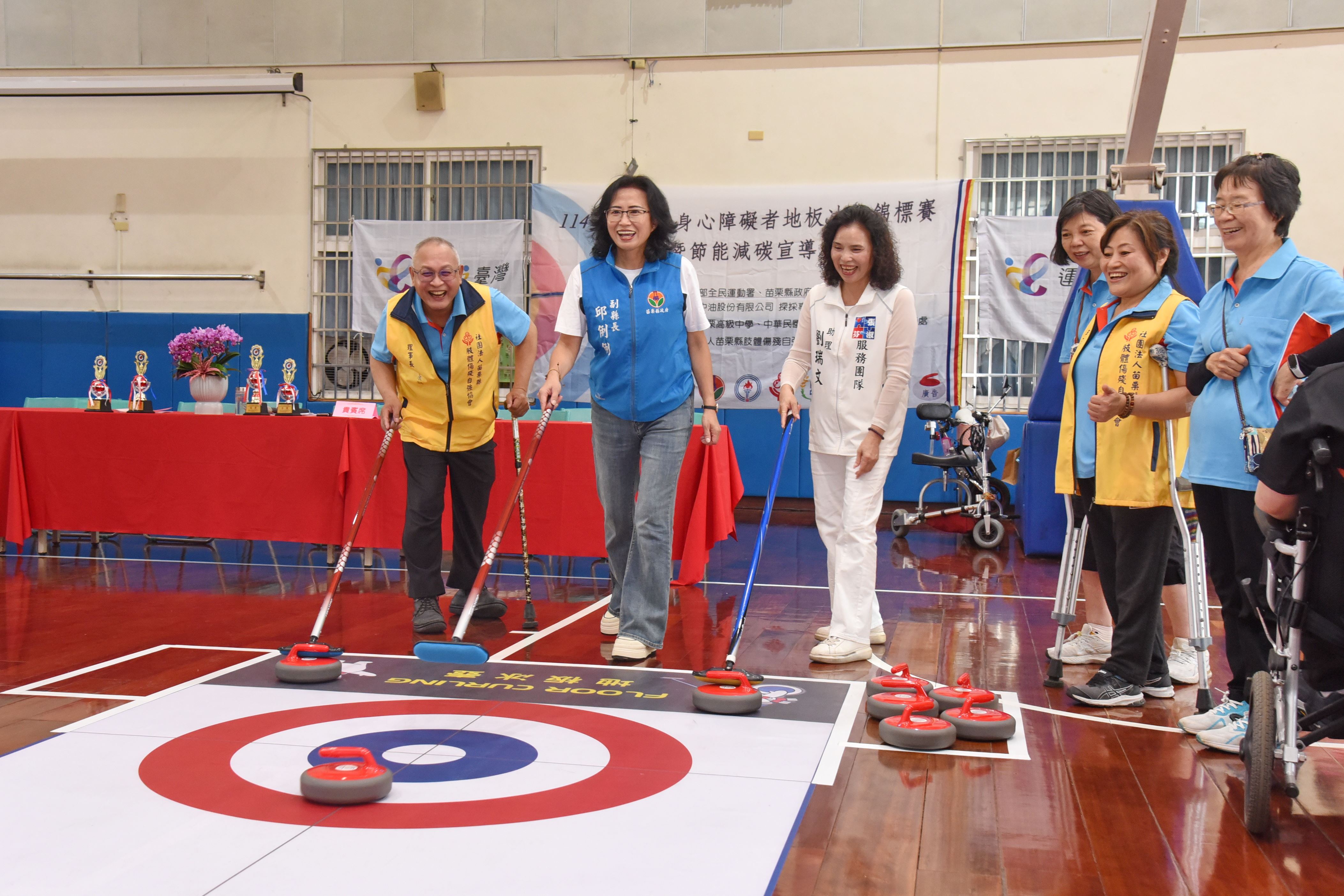 全國身障者地板冰壺錦標賽　5縣市15隊上百選手超越障礙爭佳績