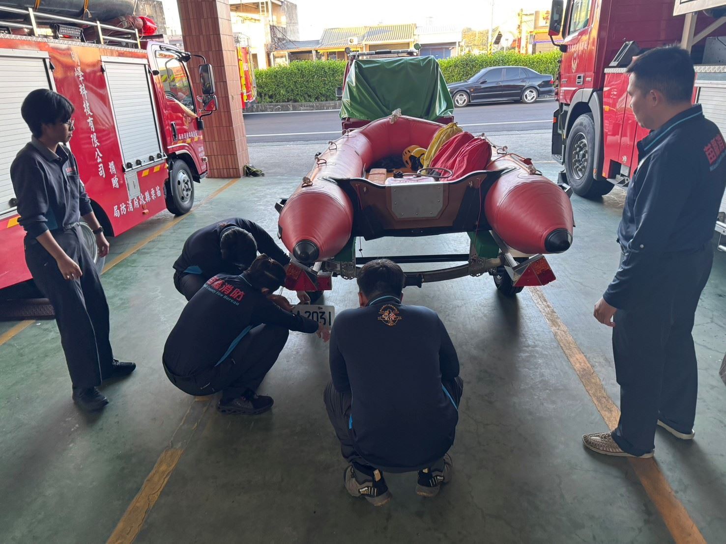 頭屋分隊加強水域救援訓練提升救災能量