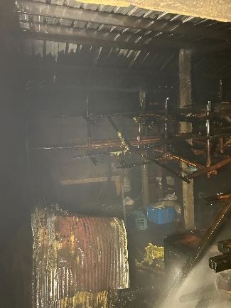 苑裡消防分隊執行房裡住宅火警