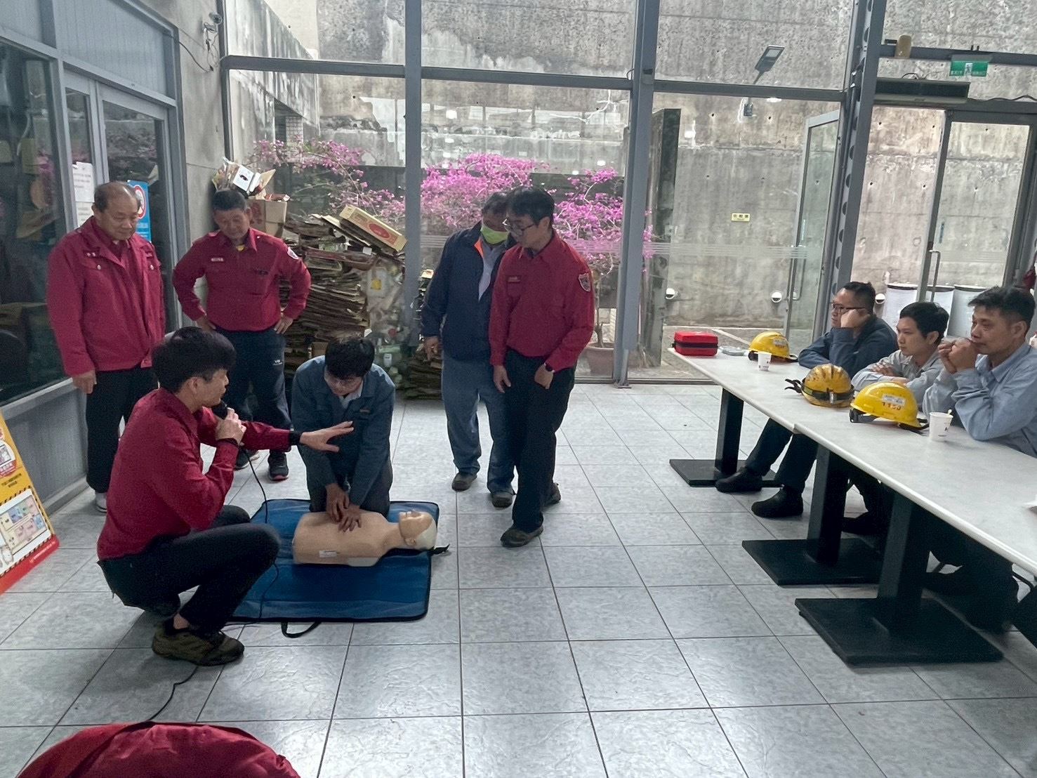 西湖消防分隊至東和鋼鐵宣導