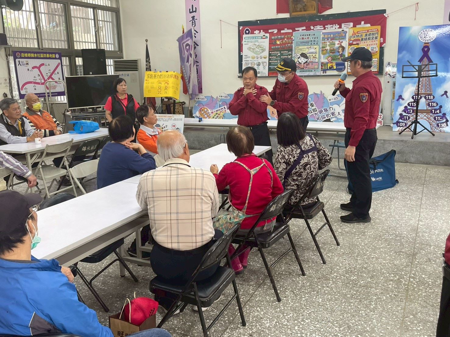 造橋消防義消聯手出擊：錦水活動中心急救技能大普及