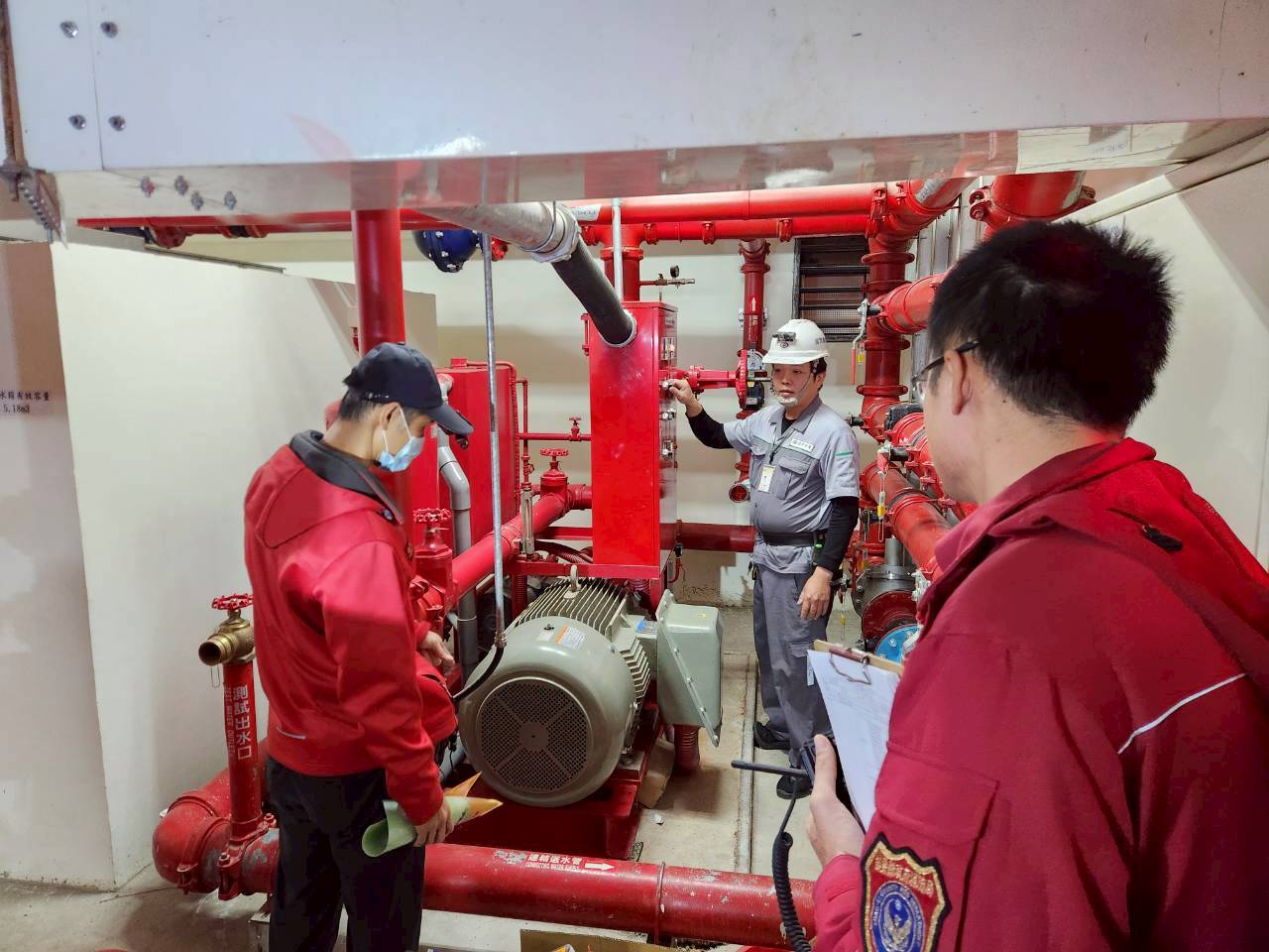 落實消防檢查　竹南分隊強化高樓建築消防安全