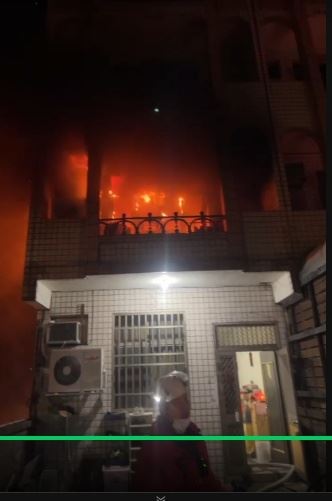 苑裡分隊執行泰田里住宅火警