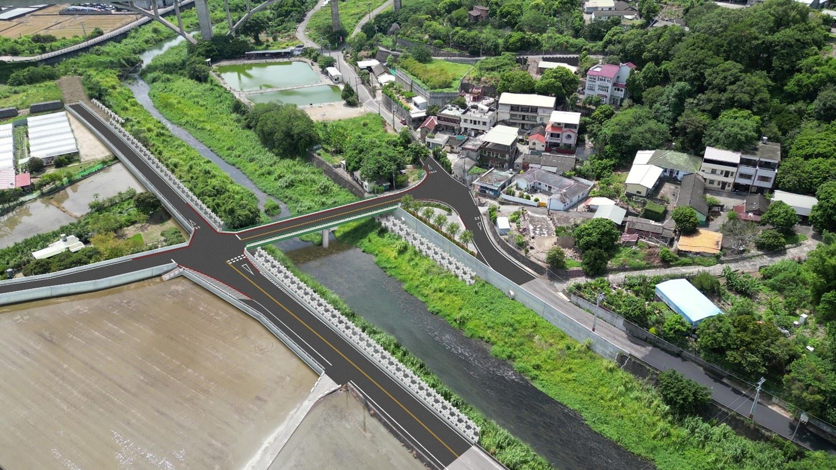 04縣府-景山溪鯉魚潭一橋改建工程暨景山溪龍門鯉魚段改善模擬圖