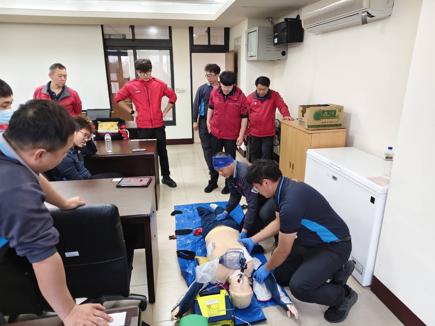 第四救災救護大隊暨通霄分隊辦理救護技術員繼續教育訓練