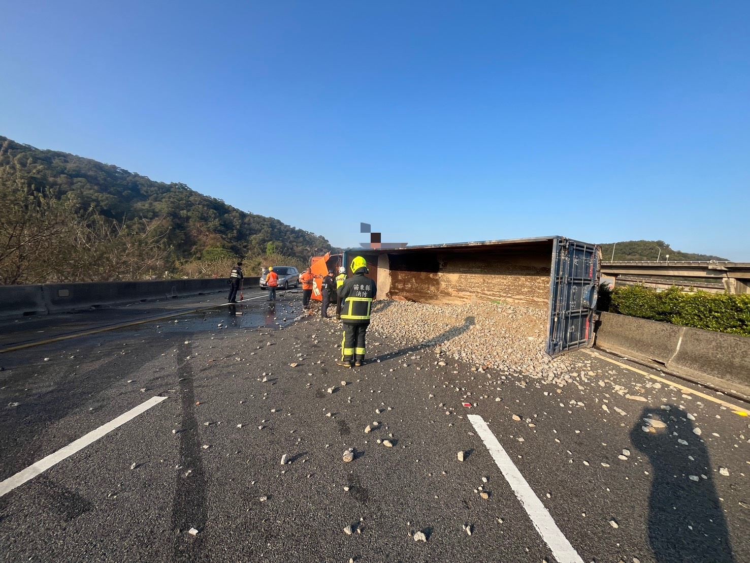 三義分隊執行國道一號南下154.8公里處車禍救護案