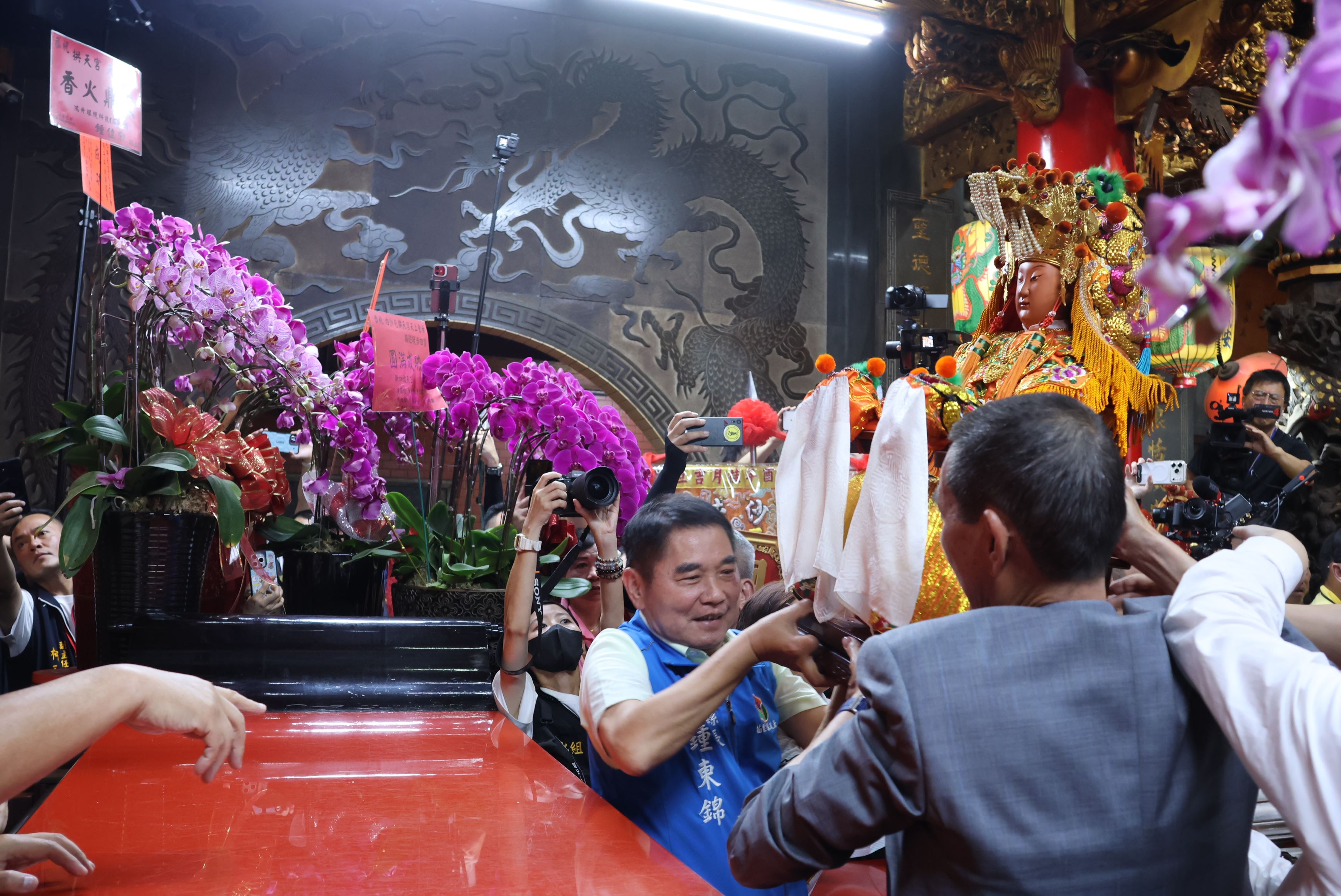 「進喔！」白沙屯拱天宮媽祖回鑾 縣長感謝各界協助及媽祖保佑