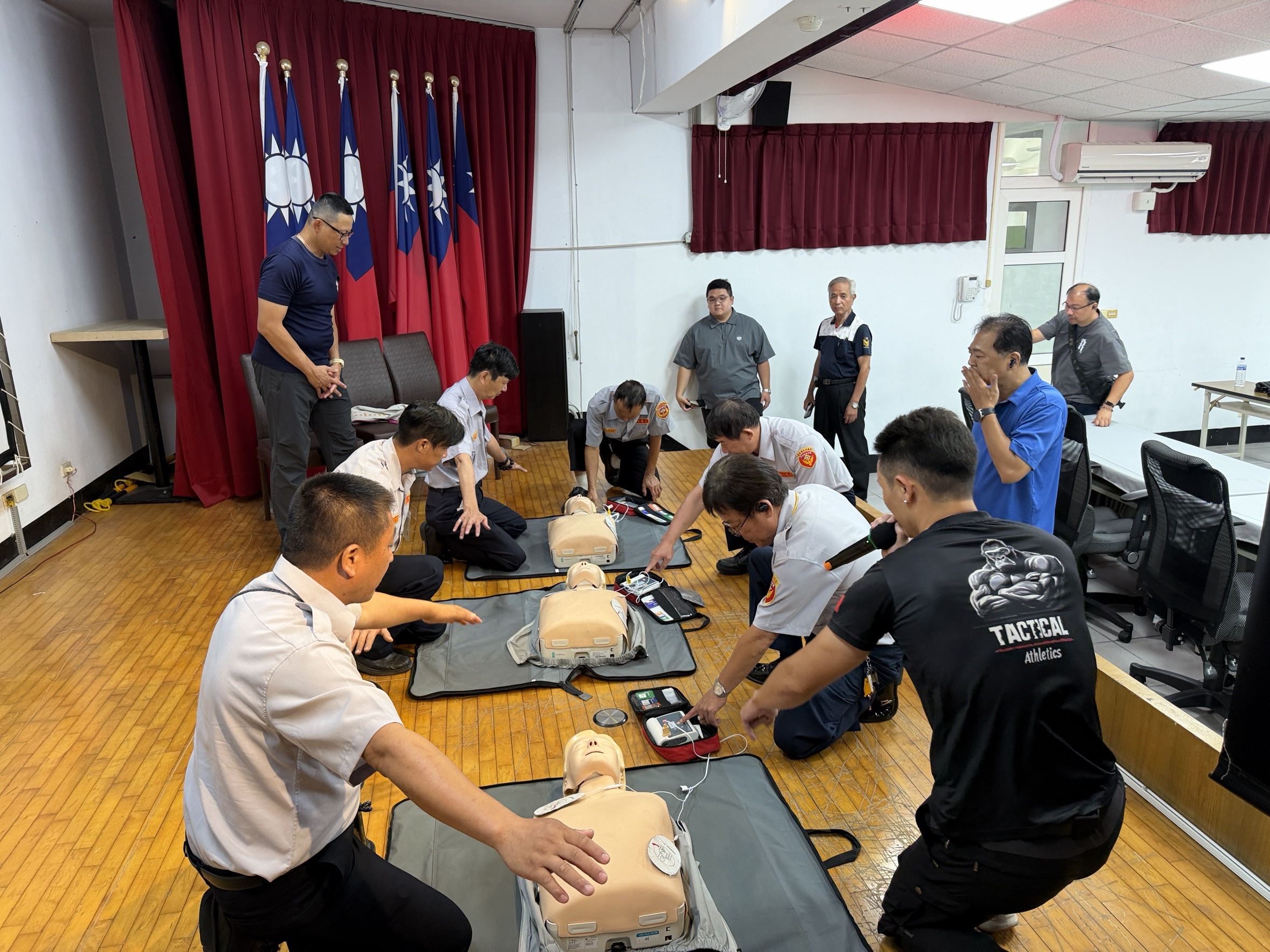 竹南警察分局舉辦「民防中隊幹部(含高階)訓練」提升自我及協勤能力