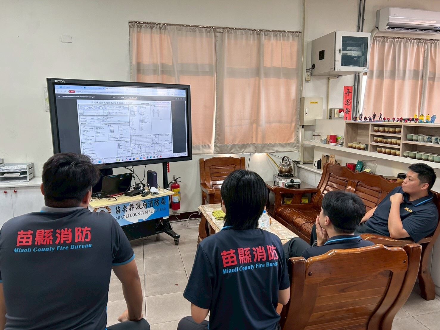 頭屋分隊辦理心因性休克救護訓練 強化緊急醫療應變能力