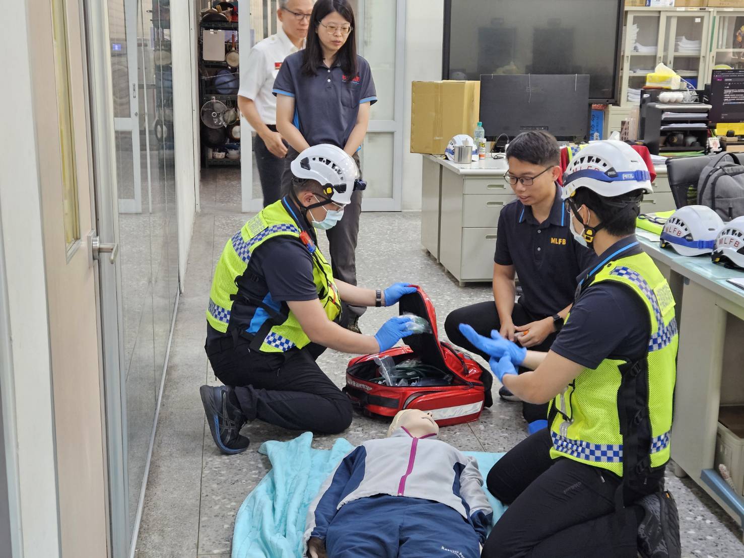 三義分隊救護非創傷休克訓練及抽測