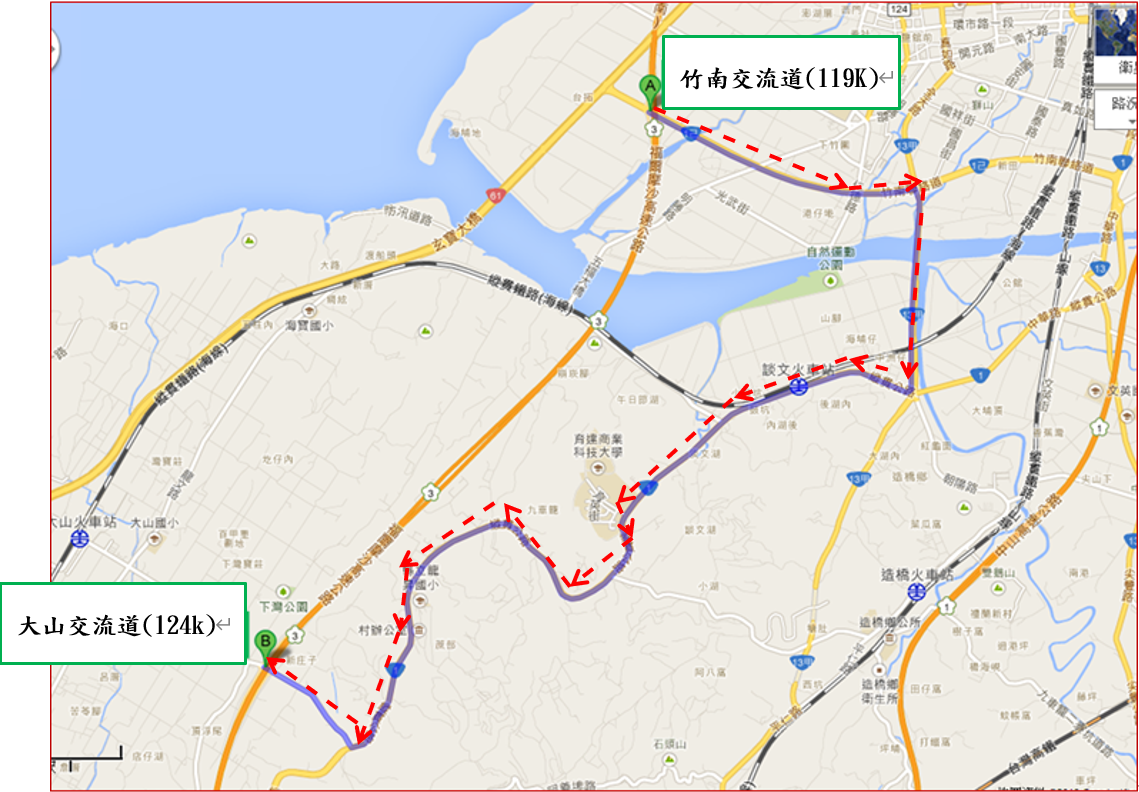 轉知：高公局中區養護工程分局於114年8月12日20時起至翌日06時辦理國道3號南下123k~125k路面外側車道路面刨鋪作業，施工期間將封閉國3大山交流道(124k)南下出口匝道，請用路人注意及改道行駛