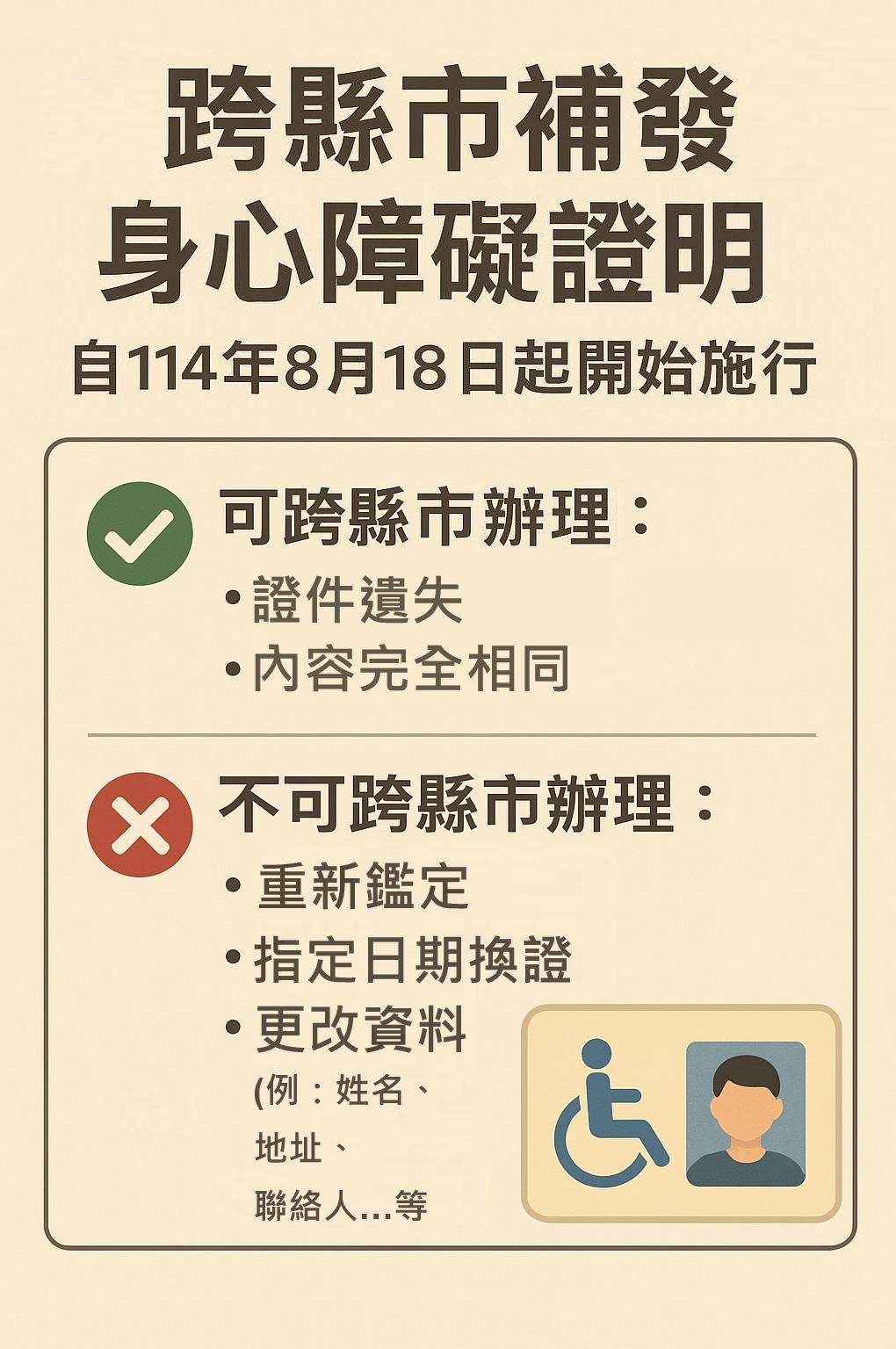 跨縣市補發身心障礙證明圖檔