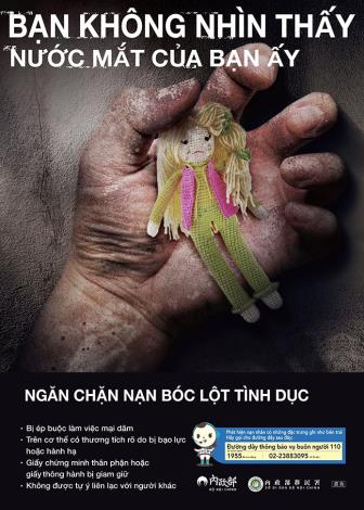 防制人口販運宣導海報(禁止性剝削)越南文