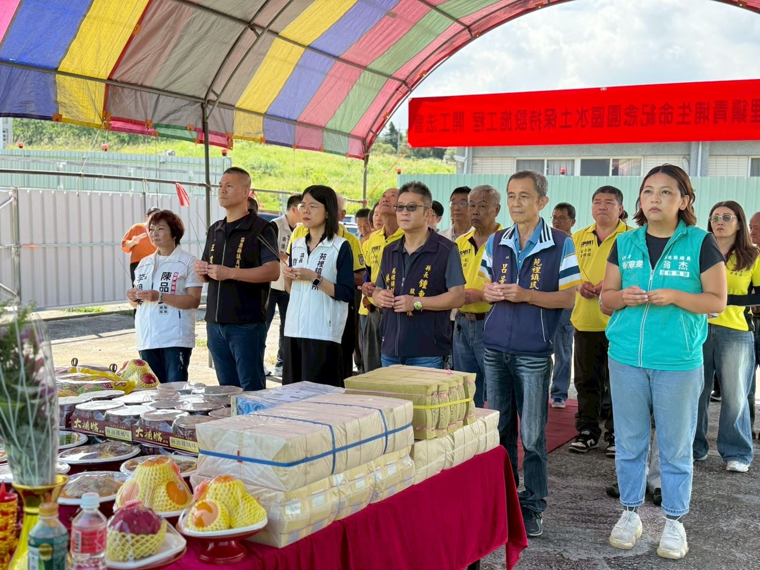 青埔生命紀念園區水土保持工程開工法會 祈求施工順利奠定園區安全基石